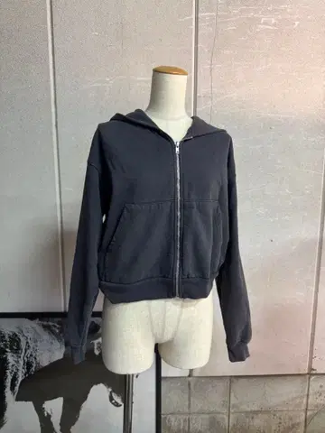 Los Angeles apparel 크롭 풀 집업 후드티