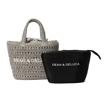[ 새상품 ] DEAN&DELUCA 크로셰 바스켓 백 S 그레이