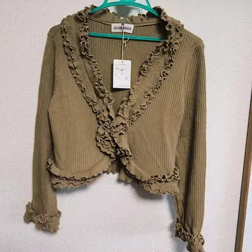 GALLERIE VISCONTI 프릴 가디건 M 사이즈