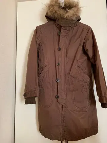 pas de calais 브라운 모즈 코트