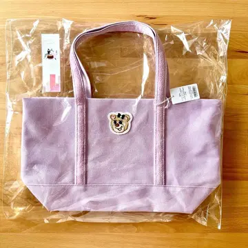 페이러 올드 테디걸 와펜 토트백 페일 퍼플 대