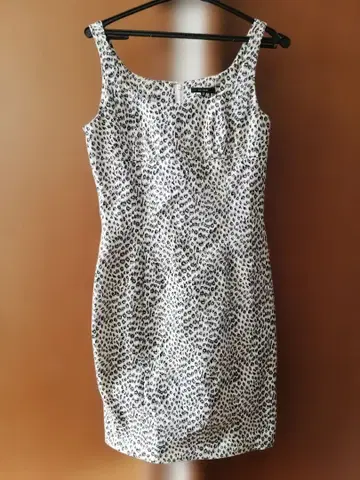 르 수크 레오파드 무늬 슬리브리스 원피스 사이즈 3