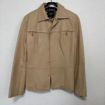 LA BREA 베이지 가죽 (양) 자켓 사이즈 4