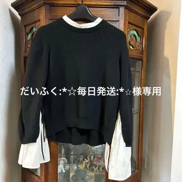 SNIDEL 블랙 니트