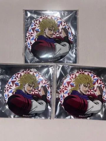 죠죠의 기묘한 모험 더 죠죠와 글리터 캔뱃지 나선 계단 디오 3개