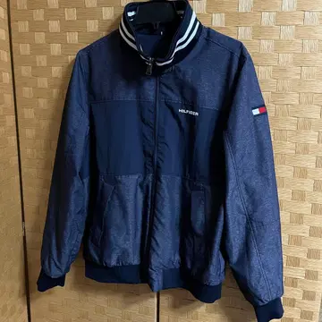 타미힐피거 네이비 리버서블 나일론 자켓