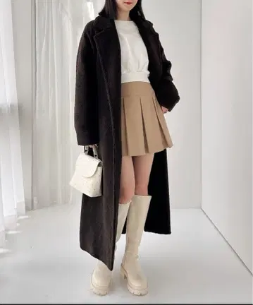 Heather 보아 롱 코트