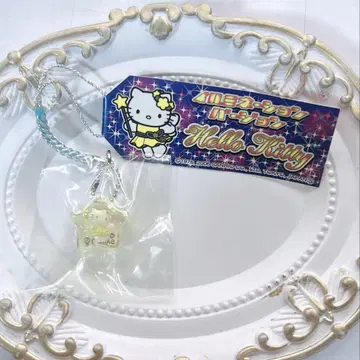 헬로키티 일루미네이션 버전 아크릴 족자 별 레어 스트랩