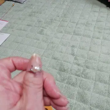 실버 925 펄 장식 반지