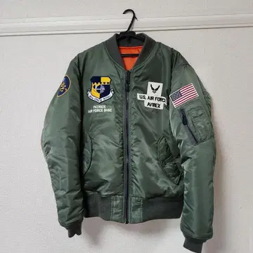 아비렉스 플라이트 자켓 백 프린트 XL.