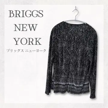 BRIGGS NEW YORK 가디건 겉옷 스트레치 L~XL 새상품급