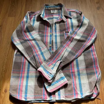 Pherrow's 체크 무늬 플란넬 셔츠 사이즈 40