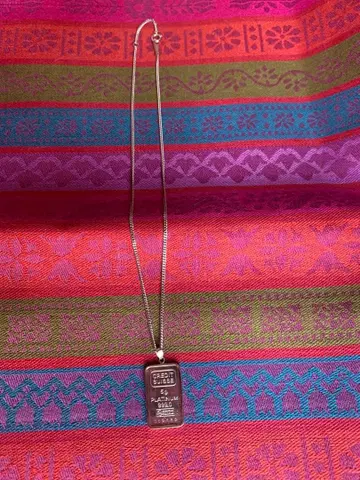 플라티나 펜던트 탑 체인 목걸이 포함 새상품급!