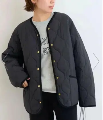 코쿤 퀼팅 블루종