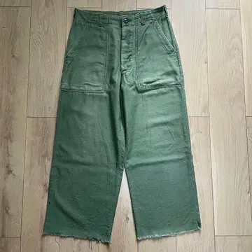 60s OG-107 베이커 팬츠 버튼 플라이 US ARMY 빈티지