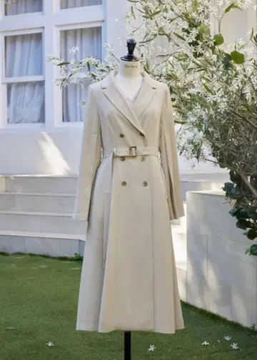 Herlipt 클래식 오픈 슬리브 드레스 코트