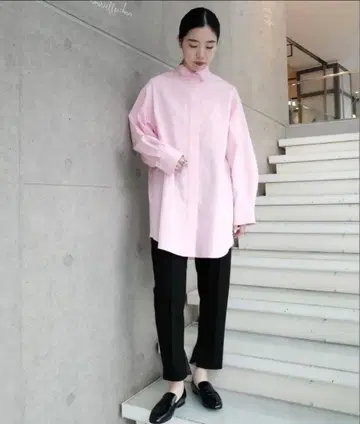 Maison IENA 핑크 롱 셔츠