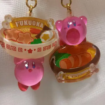 지역 한정판 커비 아크릴 키링 2개 세트