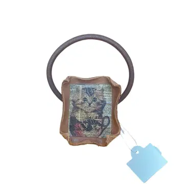 페어리 그런지 모리걸 고양이 머리끈 가죽