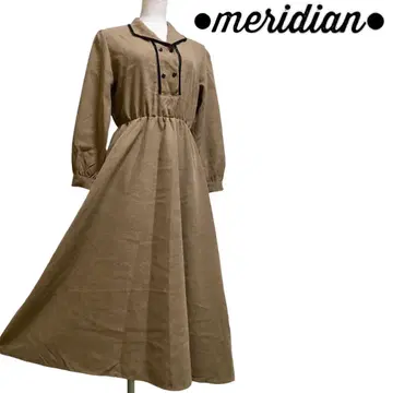 [ 새상품 ] meridian 베이지 시크 롱 원피스 라이트 브라운