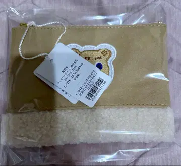 [ 미사용 새상품 ] 올드 테디 와펜 보아 파우치 페이러