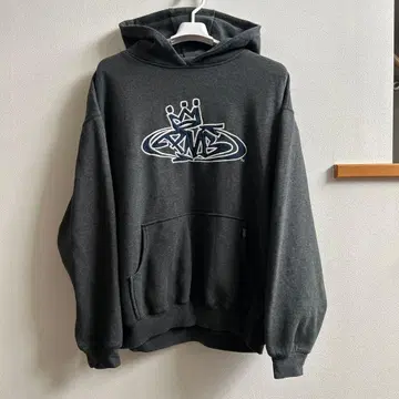 PNB 다크 그레이 후드 부착 후드티