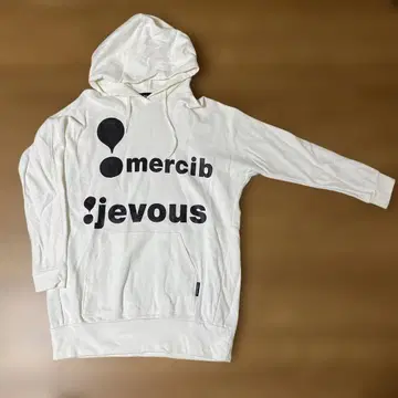 mercibeaucoup, 후드 맨투맨 화이트