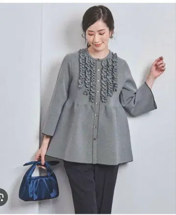 UNITED ARROWS 프릴 노카라 자켓