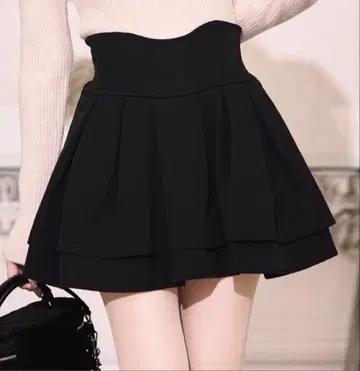 미셸 마카롱 블랙 스커트