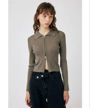 MOUSSY 집업 니트t셔츠