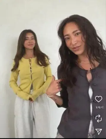 ALEXIASTAM 리본 가디건 새상품