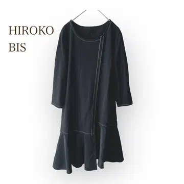 히로코비스 [ M ] 롱 기장 원피스 스티치 청순 캐주얼 A라인