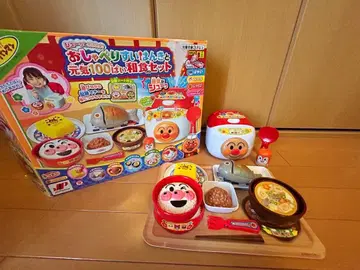 호빵맨 지글지글 익어요! 말하는 밥솥과 힘 100배 일본식 세트