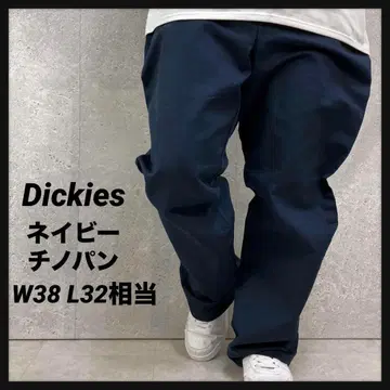 디키즈 네이비 치노 팬츠 빅사이즈 로우라이즈 W38 L32 상당