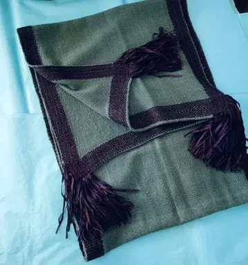 미사용에 가까운 요건 레일 모 캐시미어 술 실크