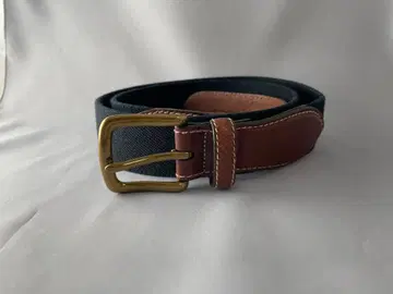 [ LLBean ] 네이비 브라운 콤비네이션 벨트 made in USA