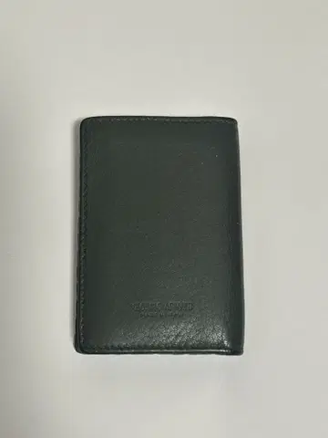 GIORGIO ARMANI 다크 그린 가죽 명함지갑