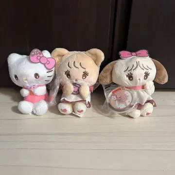 산리오 캐릭터즈 도넛 디자인 마스코트 2종 세트