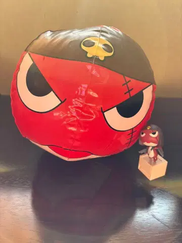 개구리 중사 케로로 기로로 하사 비닐공과 푸시업 피규어