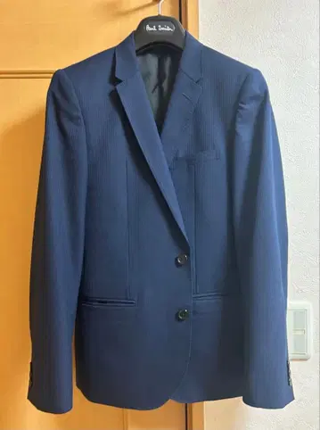 TAKAQ 네이비 스트라이프 비즈니스 정장 자켓 Y5