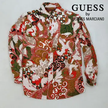 GUESS GEORGES MARCIANO 올 패턴 레이온 셔츠 빈티지