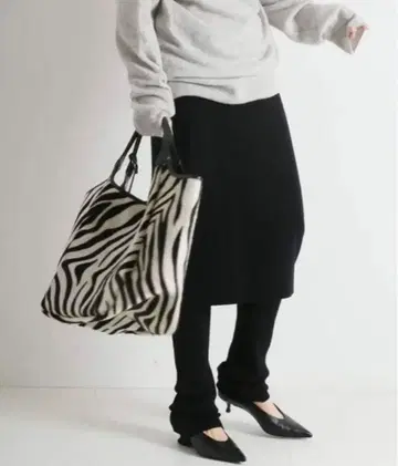 FRAMeWORK 레깅스 포함 스커트 블랙