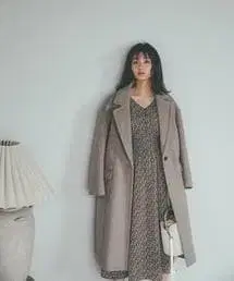 FREE'S MART 베이지 체스터 코트