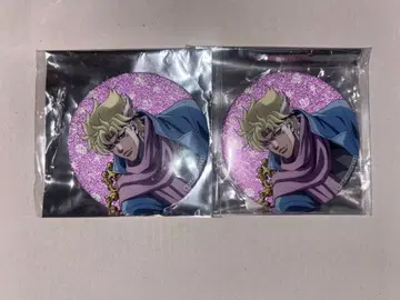죠죠의 기묘한 모험 죠죠와 3 글리터 캔뱃지 시저 2개