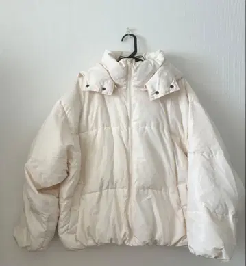 HONEYSUCKLE ROSE 후드 부착 다운 자켓 L 사이즈 화이트