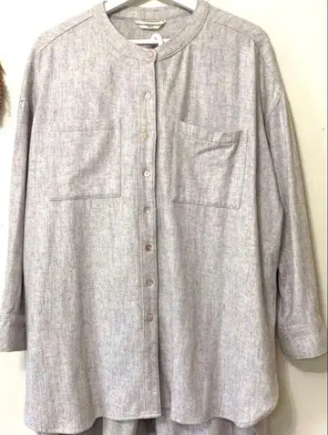 새상품급 개럴개런트 울 혼방 오버 사이즈 셔츠 & 와이드 이지 팬츠 세트