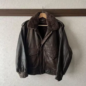 G1 A2 타입 가죽 자켓 플라이트 자켓