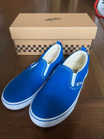 키즈 Vans 파랑 슬립온 22cm