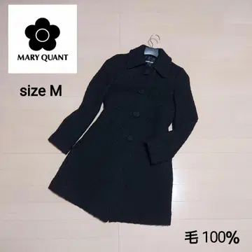 (새상품급) MARY QUANT 울 트위드 코트 일본제