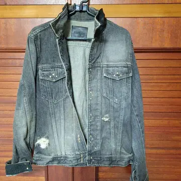 백래쉬 데님 자켓